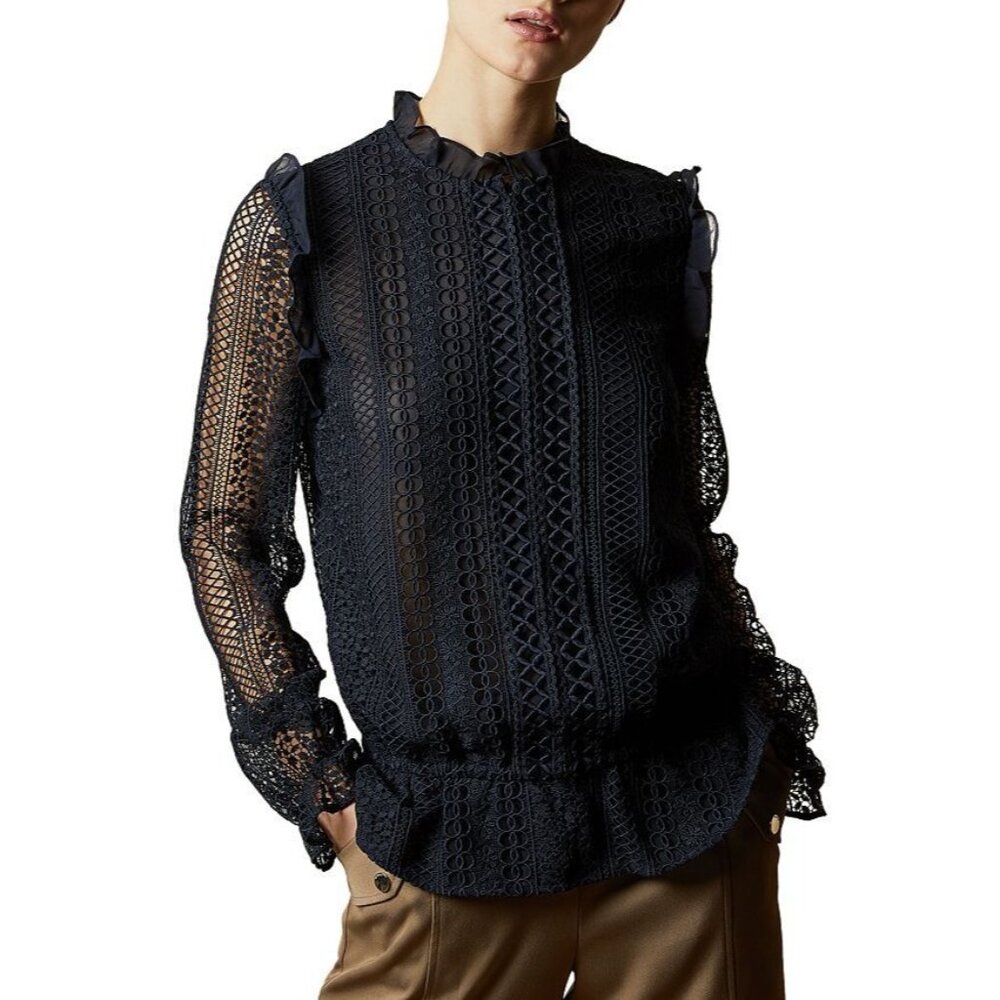 Ted Baker Crochet Top 4 Small Crochet